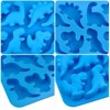Aoibox 2Pcs Dinosaur Silicone Candy Molds for Gummy, Chocolate, Cookie, Snacks, Cake Decorations with T-rex, Stegosaurus, Triceratops, Brontosaurus - 4 of 4