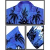 LA LEELA Men's Hawaiian Shirts Short Sleeve Button Down Shirt Mens Shirts Casual Vacation Party Caribbean Shirts for Men - 3 of 4