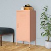 vidaXL Storage Cabinet Freestanding File Cabinet with Shelves for Office Steel - Pink - 2 of 4