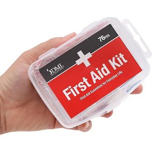 DMI 76-Piece First-Aid Kit, Portable All-Purpose Use for Minor Cuts and Scrapes, Durable Water-Resistant Case, Convenient and Portable for Travel - 1 of 4
