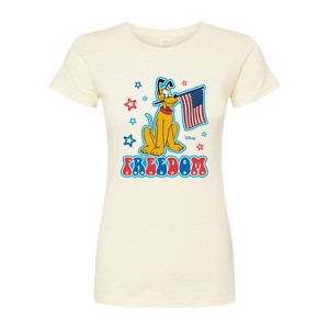 Women's - Disney - Pluto Freedom Fitted Graphic T-Shirt - 1 of 3