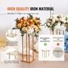 VEVOR 4PCS Gold Metal Column Wedding Flower Stand, 31.5inch High With Metal Laminate, Vase Geometric Centerpiece Stands, Cylindrical Floral Display - 4 of 4