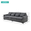 NicBex Modern 104" Linen Sectional Sofa Modular Straight Sofa Couch with Armrest Pockets for Living Room Apartment - 2 of 4