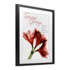 Stupell Industries Season's Greetings Holiday Amaryllis Framed Print Under Glass Art - 2 of 4