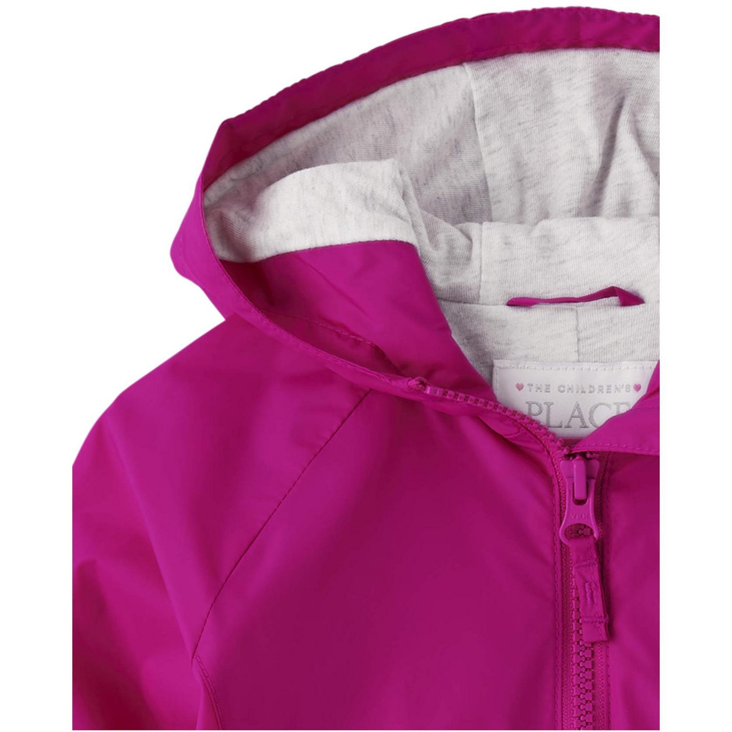 Куртка The Children's Place Long Sleeve Windbreaker Jacket Pink для девочек-малышей, цвет: Розовый — фото 3