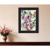 HomeRoots Abstract Floral Black Framed Print Wall Art - 2 of 4