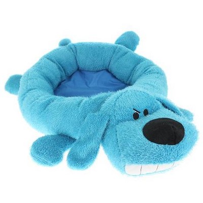 Multipet Round Loofa Dog Bed in Blue