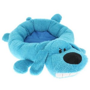 Multipet Round Loofa Dog Bed in Blue - 1 of 1