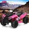 Costway 6V Kids ATV Quad Electric Ride On Car Toy Toddler with LED Light MP3 - 4 of 4