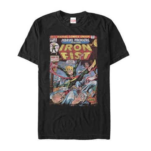 Men\'s Marvel Iron Fist Origin : Target T-shirt Page Comic Book