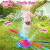 Vatos Turtle Water Sprinkler for Kids,4 in 1 360 Roating Spray Toys with Snail Splash,Ring Toss,Catch Ball Game & Hurdle Play for Boys Girls Aged 3-8 - 2 of 4