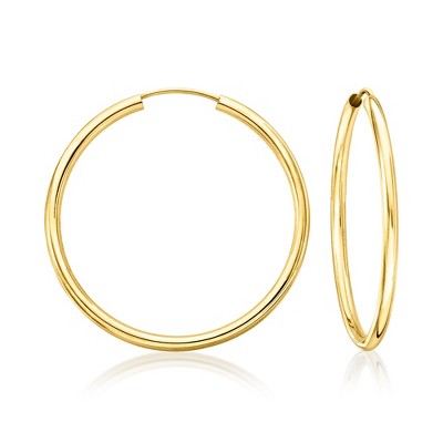 Ross-Simons Italian 10kt Yellow Gold Hoop Earrings