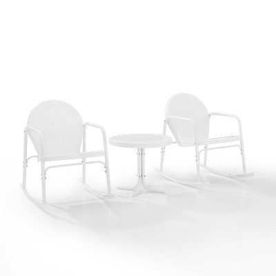 Crosley 3pc Griffith Outdoor Patio Rocking Chair Set