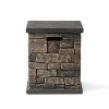 GDFStudio Troy Outdoor Lightweight Concrete Propane Tank Cover, Stone Finish - 4 of 4