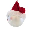 Craftoutlet.Com 5.0 Inch Santa Face With Felt Hat Glittered Mustache Beard Tree Ornaments - 3 of 3