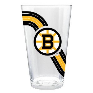 NHL Boston Bruins Retro Wave Pint Glass - 16oz - 1 of 3