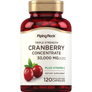 Piping Rock Cranberry Pills 30,000 mg | 120 Capsules - 1 of 4