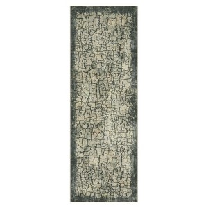 Washable Modern Abstract Rug Non Slip Low Pile Rug Soft Contemporary Throw Floor Cover Foldable Indoor Carpet for Living Room Bedroom - 1 of 4