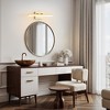 POWLIG Modern LED Wall Sconce - Dimmable Mirror Lighting with 5 Color Temperatures, Perfect for Bedroom/Bathroom/Entryway - 2 of 4
