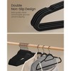 SONGMICS Non-Slip Velvet Hangers Clothes Hanger with Swivel Hook Space Saving for  Coat Pant Tie - 3 of 4