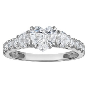 Naturalux 14K Gold 3-stone 1.8 cttw Lab Grown Diamond Ring - 1 of 4