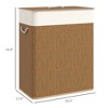 Yukimo 24" White Bathroom Vanity, Fully Assembled Cabinet with Single Porcelain Sink, 2 Soft-Close Doors, Brushed Nickel Hardware, Faucet Not Included - 3 of 4