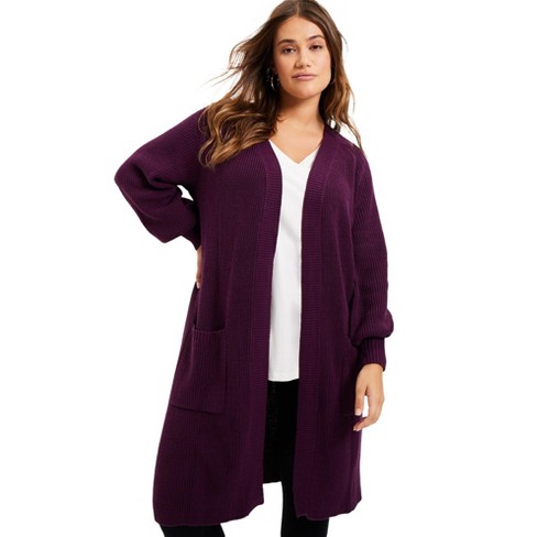 Purple on sale cardigan target