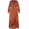 CITY CHIC | Women's Plus Size Oki Maxi Dress - copper - 22W - 4 of 4