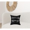 HomeRoots 18" X 18" X 5" Black And Silver  Pillow - 2 of 4