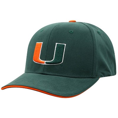 NCAA Miami Hurricanes Men's Reality Structured Brushed Cotton Hat