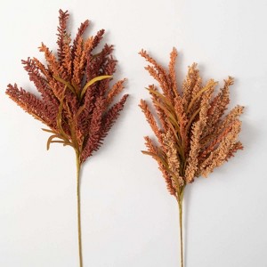 Sullivans Artificial Autumn Seed Grass Stem Multicolor 33.5"  Set of 2 - 1 of 3