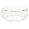 LeisureMod Malibu 39" Octagon Coffee Table with Glass Top - 2 of 4