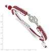 Black Bow Jewelry Stainless Steel Oklahoma Sooners NCAA charm Bracelet 9 Inch - 2 of 3