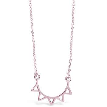 SHINE by Sterling Forever Sterling Silver Open Spike Pendant Necklace