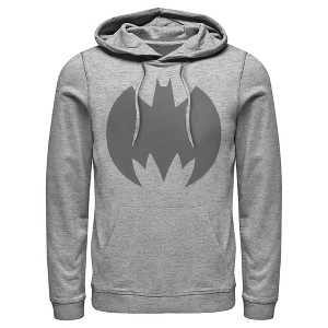 Men's Batman Logo Geometric Pull Over Hoodie - 1 of 3