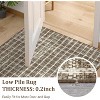 Modern Plaid Rug, Washable Soft Low-Pile Non-Slip Stain-Resistant Area Carpet for Bedroom, Living Room, Dining Room, Nursery - 4 of 4