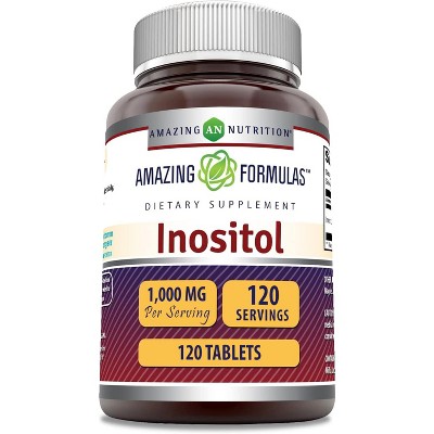 Amazing Formulas Inositol 1000 Mg 120 Tablets