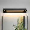 Rennnsan Zephra 23" W Hardwired Rotatable Liner Modern LED Dimmable Wall Sconce Picture Light in Black - 2 of 4