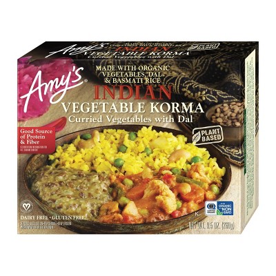 Amy's Gluten Free and Vegan Frozen Indian Vegetable Korma Entrée - 9.5oz