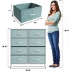 Sorbus 8 Drawers Dresser- Storage Unit with Steel Frame, Wood Top, Fabric Bins - for Bedroom, Closet, Office and more - 3 of 4