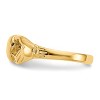 Black Bow Jewelry Polished Claddagh Toe Ring in 14 Karat Yellow Gold - 4 of 4