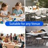 Musment 4ft Folding Table Adjustable Height Folding Table for Indoor and Outdoor - 4 of 4