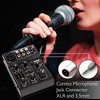 Pyle 3 Channel DJ Controller - USB Mixer Sound Audio Recording Interface with XLR & 3.5 mm Microphone Jack - 3 of 4
