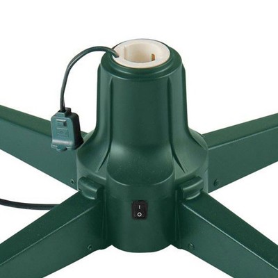 31-Inch Dark Green Metal Rotating Artificial Christmas Tree Stand