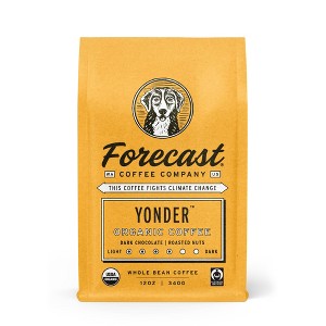 Forecast Coffee Company Organic Yonder Blend Medium Dark Roast Whole Bean Coffee - 12 oz - 1 of 2