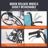 VEVOR Wheelchair, Durable Aluminum Alloy Ultra-Lightweight Wheelchairs, Portable Wheelchair with Flip-Back Desk-Length Arms - 4 of 4