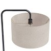 LumiSource Puck 63" Contemporary Metal Floor Lamp in Oil Rubbed Bronze with Beige Linen Shade from Grandview Gallery: Arc Design, UL Listed - 4 of 4