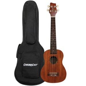 Sawtooth Mahogany Tenor Electric Ukulele w Gig Bag and Fishman KUL-101 Preamp/Built In Tuner - 1 of 1