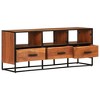 vidaXL TV Stand 43.3 in.x11.8 in.x17.7 in. Solid Wood Acacia - 3 of 4