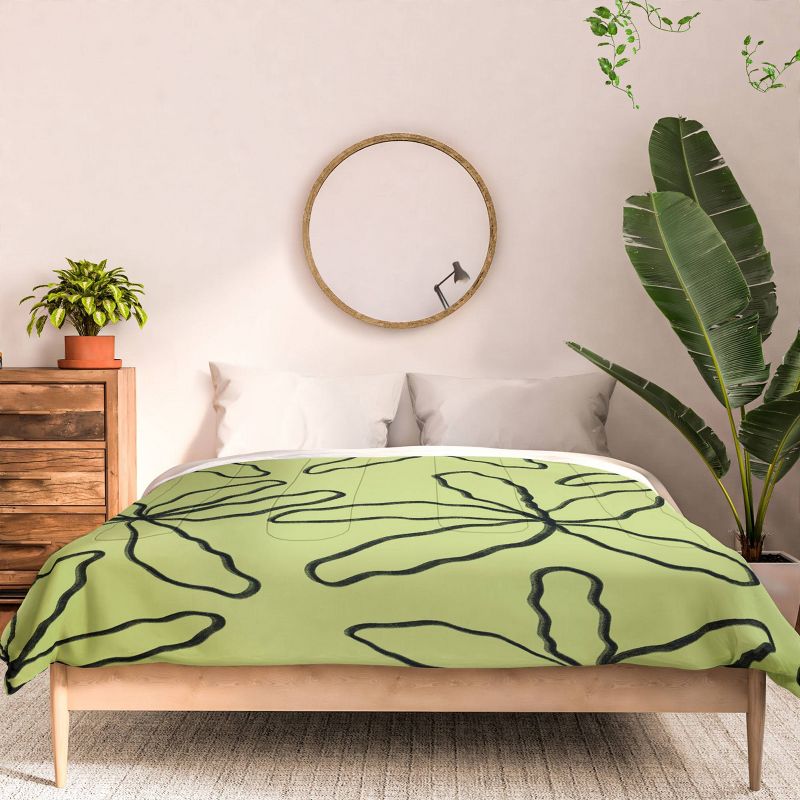 Jae Polgar Party Comforter Set Green - Deny Designs, 4 of 6